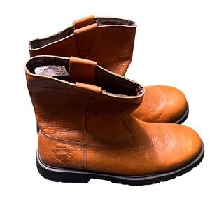 Herman Survivors. Oil, slip resistant men’s light brown leather boots S 10 1/2.